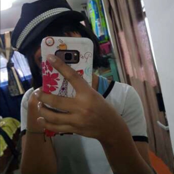 😚Super Cute! Pearl beaded baker boy hat 🥰 - Picture 5 of 6